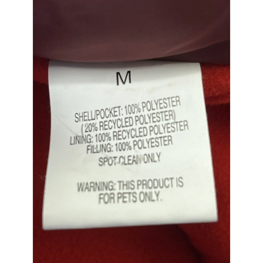 Boots & Barkley Puffer Dog‎ Jacket Hook and Loop Closure Size Medium